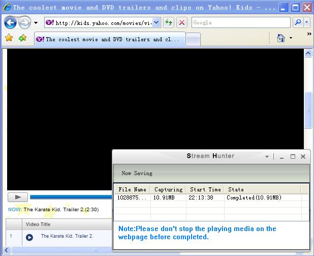 Download Yahoo video Completed