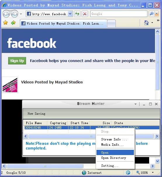 Play Facebook Video