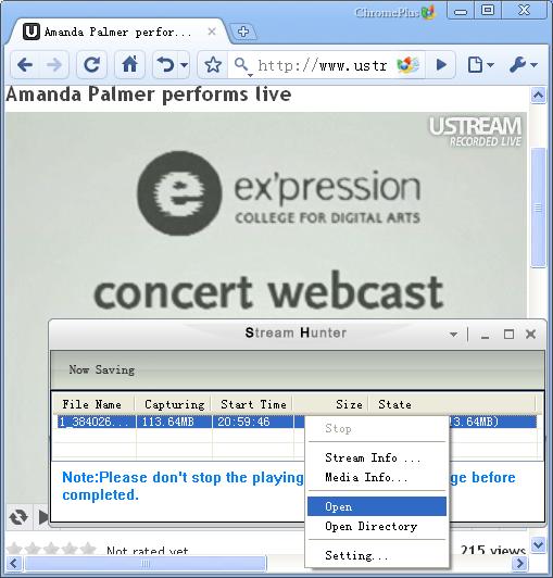 Play ustream tv Video